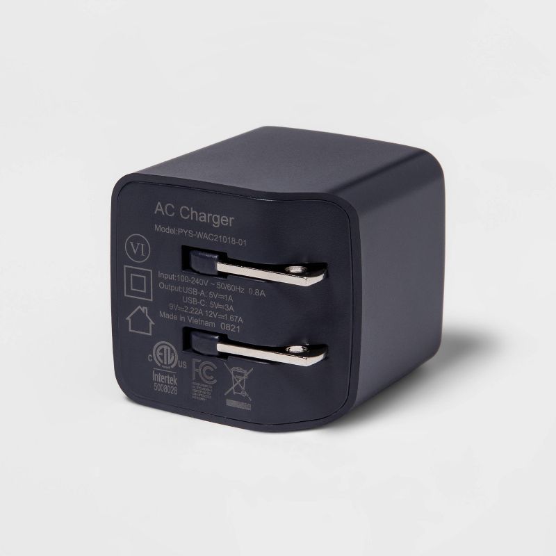 Dual Port 25W USB-A and USB-C Wall Charger - heyday&#8482; Dusk Blue, 4 of 5