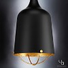Urban Ambiance Luxury Americana Pendant,  25"H x 12-3/4"W,  Midnight Black Finish, UHP2344 - 4 of 4