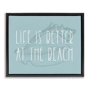 Stupell Industries Better at Beach with Shell, 31" x 25" - 1 of 4