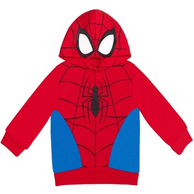 Marvel Avengers Spider-Man Little Boys Pullover Hoodie Red 6