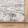 World Rug Gallery Abstract Marble Shag Rug – Blue – Cozy & Durable – Medium Pile for Living Room, Bedroom, or Entryway - 3 of 4