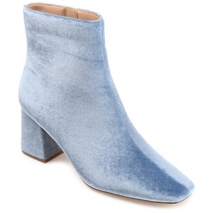 Journee Collection Womens Hazara Square Toe Block Heel Ankle Booties - 1 of 4