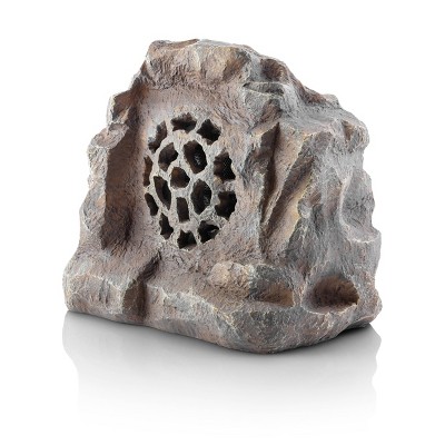 Photo 1 of 11 Polyresin Solar Bluetooth Enabled Rock Speaker Gray - Alpine Corporation