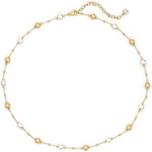 14K Gold Plated Beaded Choker - Boho Charm Necklace for Women, Summer Layering Jewelry - 1 of 4