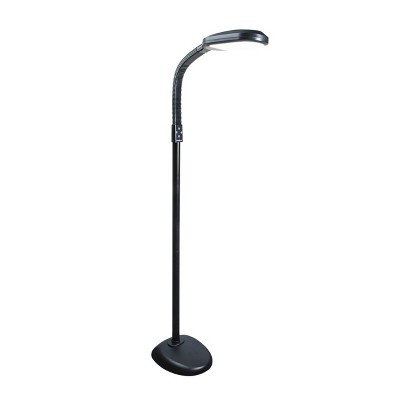 64" x 8.9" x 10.5" Smart Light Full Spectrum Floor Lamp (Includes LED Light Bulb) Graphite - Verilux