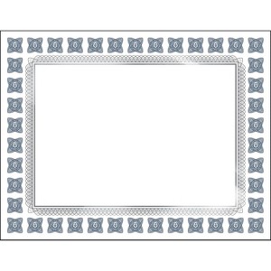 Great Papers Silver Scholar Certificates 8.5" x 11" Silver and White 15/Count (2015074) - 1 of 3