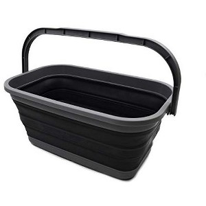 SAMMART 11.6L (3.06 Gallon) Collapsible Rectangular Handy Basket/Bucket - 1 of 4