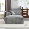 Sapphtopaz Memory Foam Couches for Living Room 2-Seater Upholstered Deep Sofa Bed with Anti-Wrinkle Chenille Fabric Sleeper Sofa for Bedroom - 4 of 4