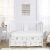 Sweet Jojo Designs Boy or Girl Gender Neutral Unisex Baby Crib Bed Skirt Serengeti Animals Taupe Grey and White - 2 of 3