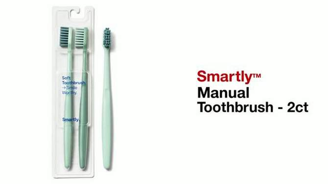 Manual Toothbrush - 2ct - Smartly™, 2 of 12, play video