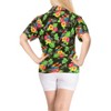 LA LEELA Hawaiian Shirts Womens Casual Summer Beach Party Blouse Shirt Floral Tops Blouses Button Up Short Sleeve Dress Shirts Dresses - 4 of 4