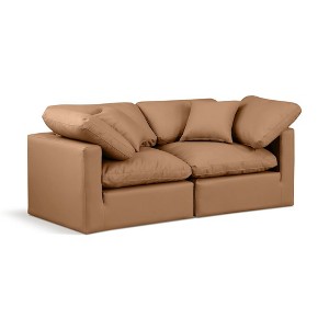 Meridian Furniture,Indulge Vegan Leather Modular Sofa - 1 of 4
