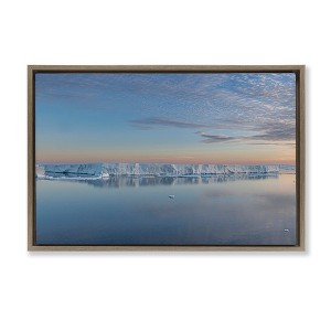 Stupell Industries Iceberg Ocean Reflection Floating Frame Canvas Art - 1 of 4