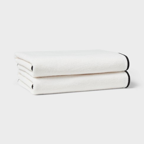 Black and white towels target sale