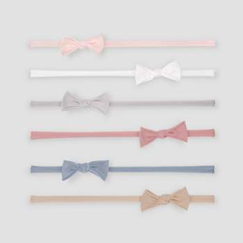 Carter's Just One You® 6pk Baby Girls' Nylon Bow Headwrap - 0-12M