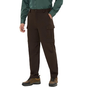 Men's Convertible Hiking Pants Zip Off Cargo to Shorts for Outdoor Travel - 1 of 4