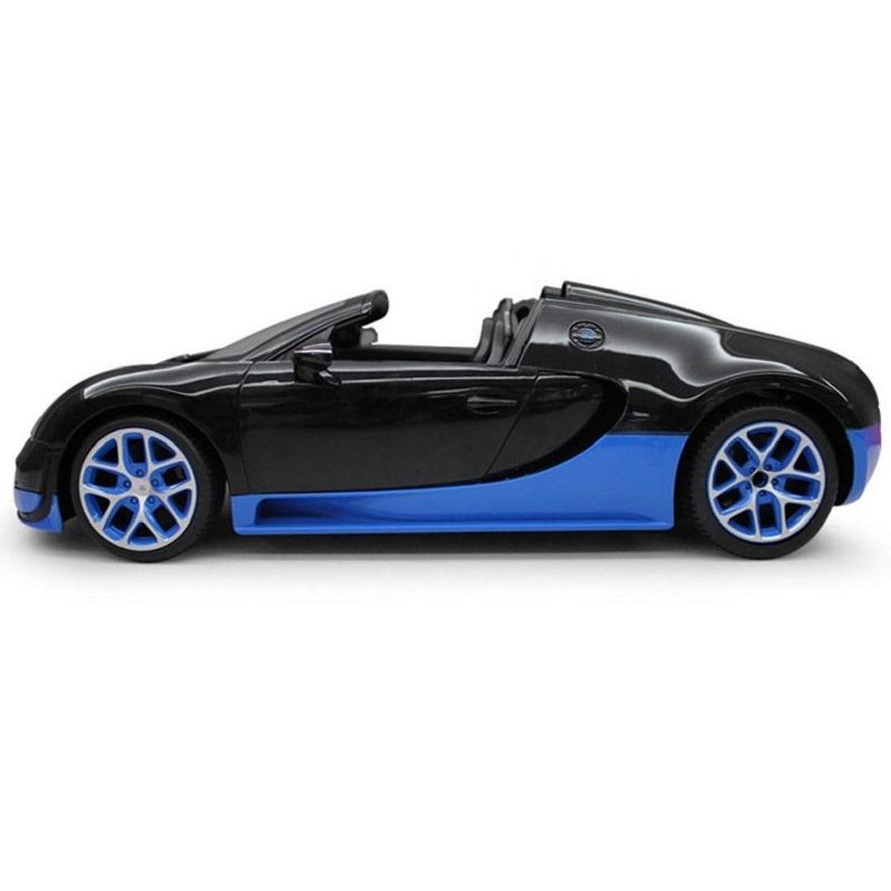 Link Ready! Set! Go! 1:14 RC Bugatti Veyron Grand Sport Vitesse Car-  Black/Blue, 3 of 5