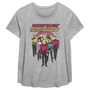 Women's Star Trek: The Next Generation Retro Group Shot T-Shirt - 1 of 3