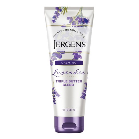 Jergens Lavender Triple Butter Blend Hand and Body Lotion, with Essential Oils, Calming, Nourish Skin - 7 fl oz - image 1 of 4
