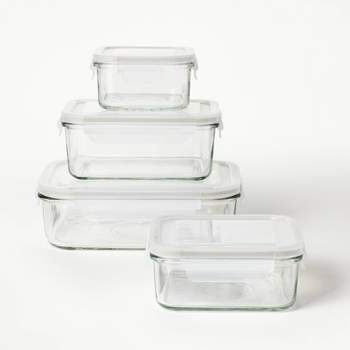 Holiday Large Rectangle Food Storage Container - 64oz/3ct - Up