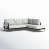 Modular LShaped Performance Fabric Sectional Sofa MatteFinish Frame & Ultra Support Seating Platform Ready - 3 of 4