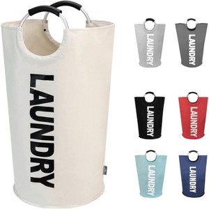 125L X-Large Laundry Basket, Collapsible Laundry Bag, Freestanding Tall Clothes Hamper, Foldable Washing Bin - 1 of 4