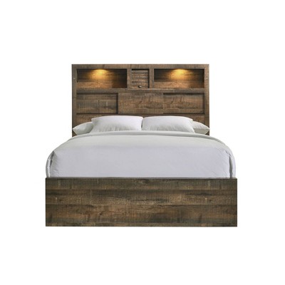 Beckett Bookcase Panel Bed Walnut - Picket House Furnishings