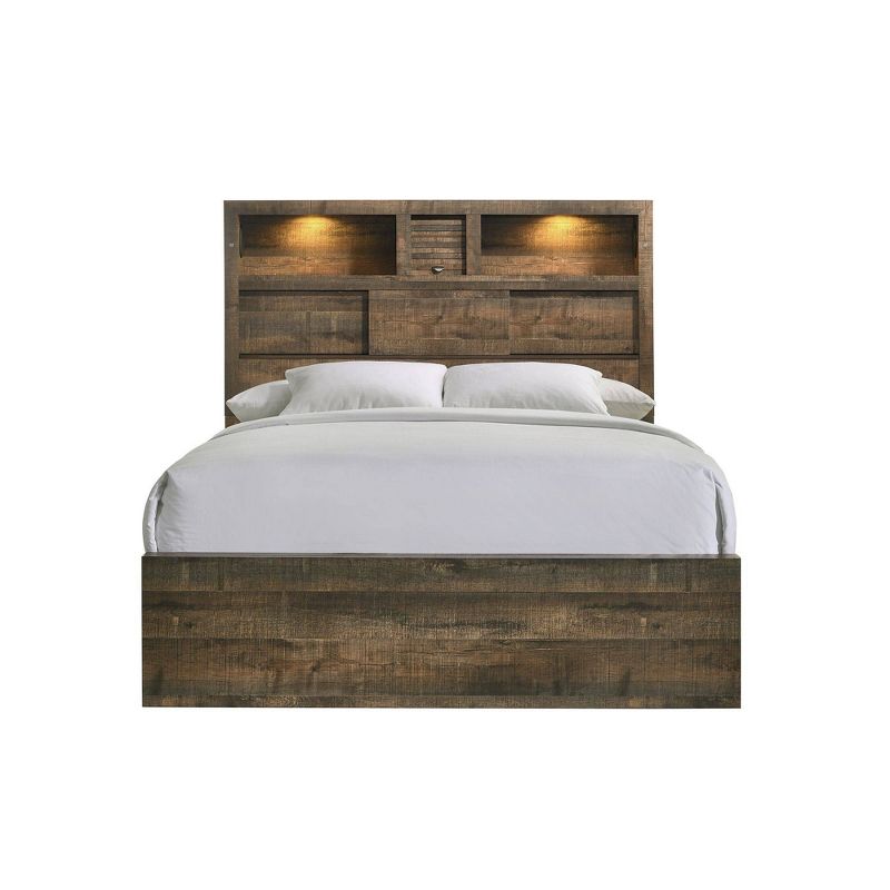 Beckett Bookcase Panel Bed Walnut - Picket House Furnishings, 1 of 15