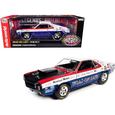 1969 AMC AMX S/S "Drag-on-Lady" "Legends of the Quarter Mile" MCACN 1/18 Diecast Model Car by Autoworld