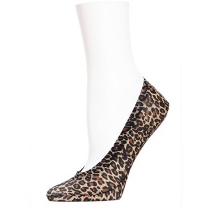 Memoi Leopard Print No-Show Liner Socks - 1 of 1