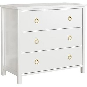 Dresser，Modern Wide Drawer Dresser with Storage, Wooden Closet Dressers Chest of Drawers Freestanding for Bedroom, Nursery, Living Room, White - 1 of 1