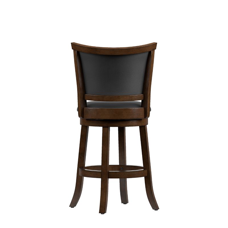 Set of 2 Counter Height Barstools Black Brown - CorLiving, 6 of 9
