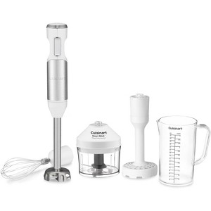 Cuisinart CSB-100WFR Smart Stick Variable Speed Hand Immersion Blender, Stainless Steel/White - Certified Refurbished - 1 of 4