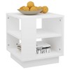 vidaXL Coffee Table White 15.7 in.x15.7 in.x16.9 in. Engineered Wood - 4 of 4