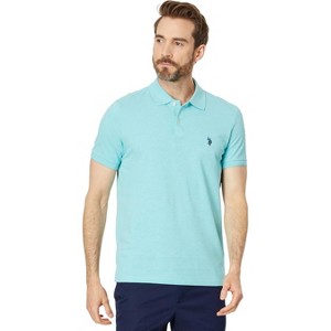U.S. Polo Assn. Men's Slim Fit Solid Pique Polo With Small Pony Polo Shirt - 1 of 3