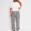 Simply Sage Market Women's Be Jolly Checkered Tree Pajama Set - image 2 of 4