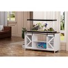 Okak Storage Cabinet with 6 Shelves, Aquarium Stand with Cabinet for Fish Tank Accessories Storage for Living Room, Enterway - 2 of 4