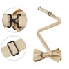 INSPIRE CHIC Men's Two Color Layered Adjustable Solid Color Bow Ties - 2 of 4