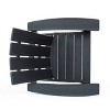 Encino 2pk Resin Contemporary Adirondack Chairs - Matte Black - Christopher Knight Home - 4 of 4