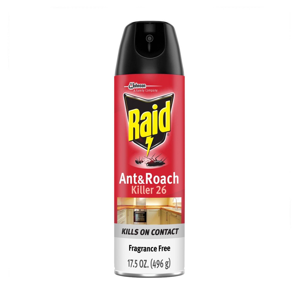 Raid Ant & Roach Killer 26  Fragrance Free  17.5 oz
