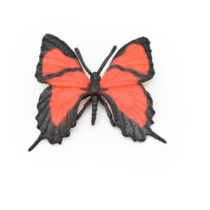 Collectible Wildlife Gifts | Butterfly, Red, flexible, Very Nice Rubber Reproduction   2"     F1654 B74 - 1 of 4