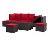 ELJGET 7PCS Patio Furniture Set with Adjustable Lounger Sofa Outdoor Sectional Sofa - 3 of 4