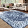 COZONY  Low Pile Area Rug, Non-Slip Vintage Distressed Throw Rug, Ultra Soft Indoor Floor Cover for Bedroom and Dining Room - 4 of 4