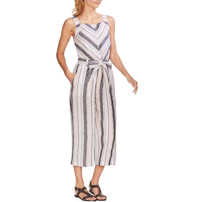 Vince Camuto Womens Belted Jumpsuit