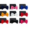 Men Classic Solid Color Bow Tie Fashion Wedding Party Pre-tied Neckwear - 3 of 4