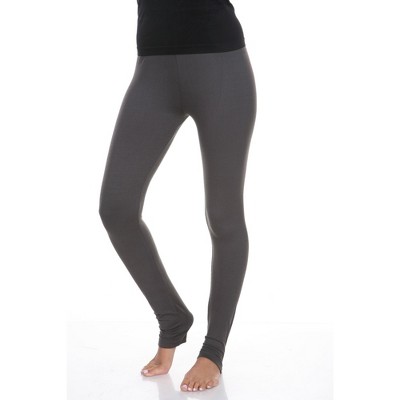 Women's Super Soft Solid Leggings Gray Medium - White Mark : Target