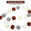 Unique Bargains Party Decorative Polyester Yarn Pom Pom Ball Garlands 6.5 Feet 2 Pcs - 3 of 4