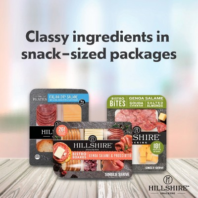 Hillshire Snacking Bistro Bites with Pepperoni, Monterey Jack, Walnut & Cocoa-Coated Almond Mix - 2.8oz