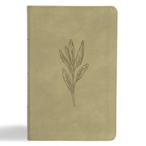 KJV Thinline Bible, Sage Suedesoft Leathertouch - by  Holman Bible Publishers (Leather Bound) - 1 of 1