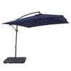 Sonkuki 8.2 x 8.2 Ft. Patio Offset Umbrella With Base for Garden, Backyard and Poolside - 2 of 4